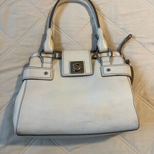Banana Republic Cream Satchel Bag